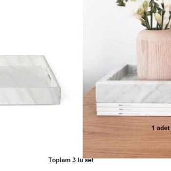 3 lü set özel ürün Tepsi